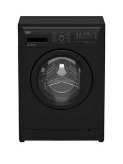 Beko Wmb61432B 6Kg Load, 1200 Spin Slim Washing Machine - Black
